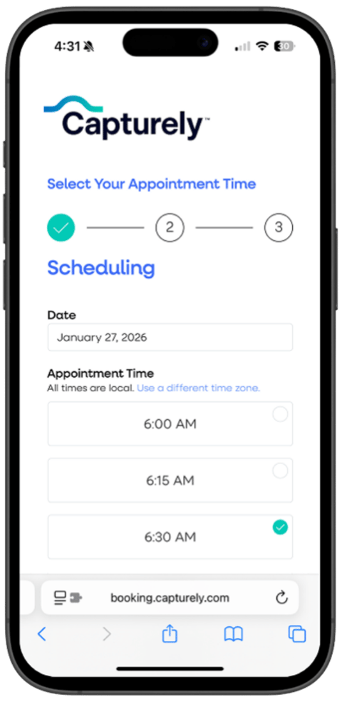 Automated scheduling interface