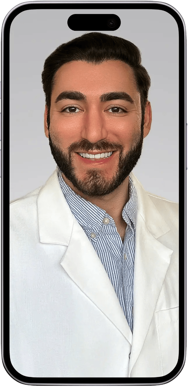 Professional headshots delivered on smartphone