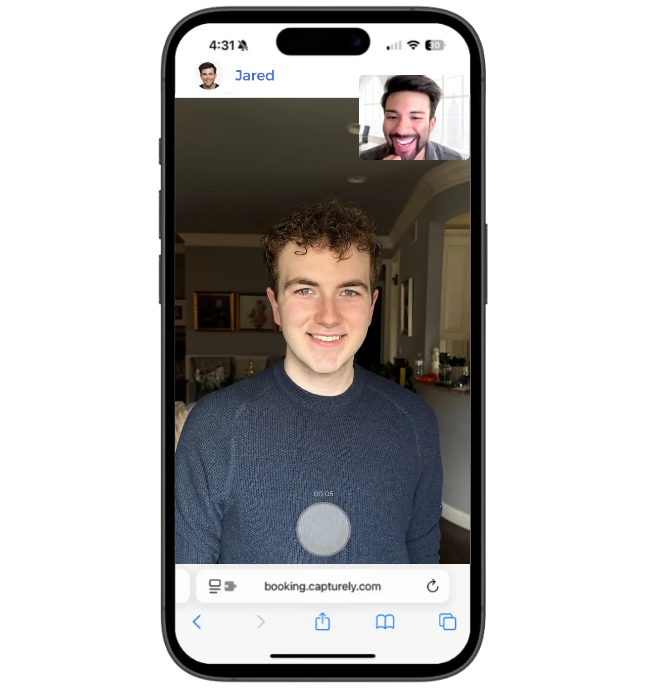 Families photograph at home